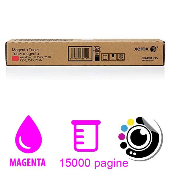 Toner Originale Xerox Workcentre 7525 / 7535 / 7545 / 7830 Magenta 006r01511