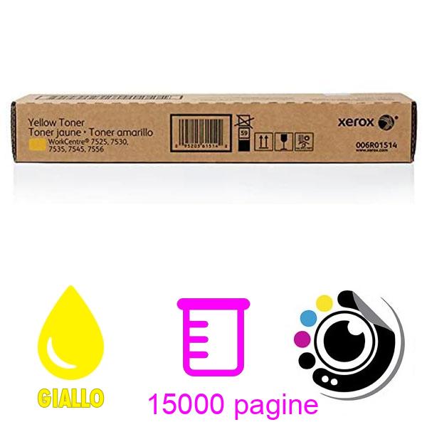 Toner Originale Xerox Workcentre 7525 / 7535 / 7545 / 7830 Giallo 006r01510
