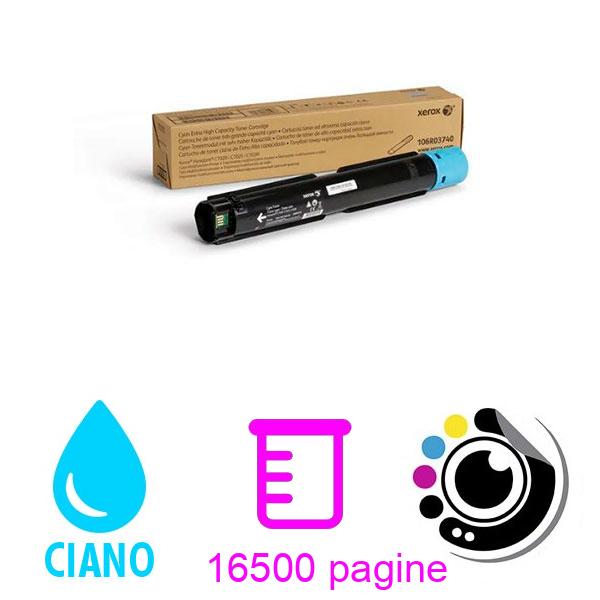 Toner Originale Xerox VersaLink C7020, C7025, C7030 Ciano 106R03736