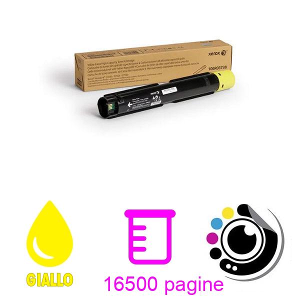 Toner Originale Xerox VersaLink C7020, C7025, C7030 Giallo106R03734