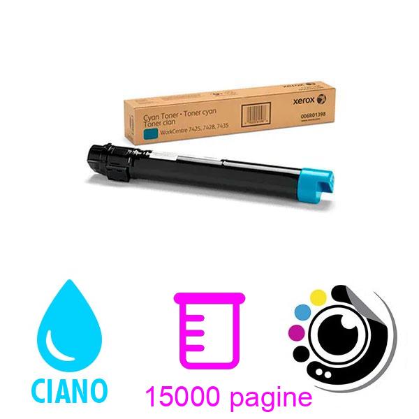 Toner Originale Xerox WorkCentre 7425/7428/7435 Ciano 006R01398