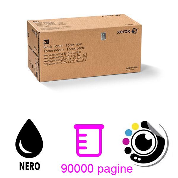 Toner Originale ( x2 Unitàes + Contenitore Residuale ) Xerox WorkCentre 5665 Nero 006R01146