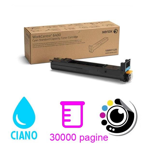 Toner Originale Xerox WorkCentre 6400 Ciano 106R01324
