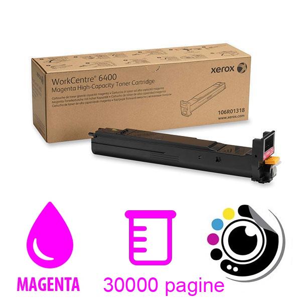 Toner Originale Xerox WorkCentre 6400 Magenta 106R01325