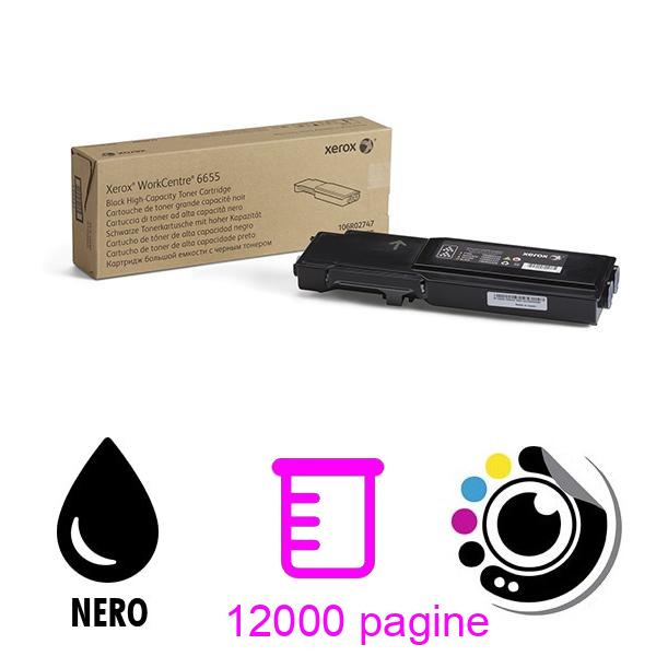 Toner Originale Xerox Workcenter 6655 Nero 106R02747