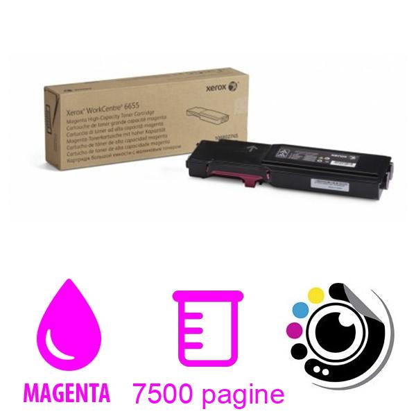 Toner Originale Xerox Workcenter 6655 Magenta 106R02745