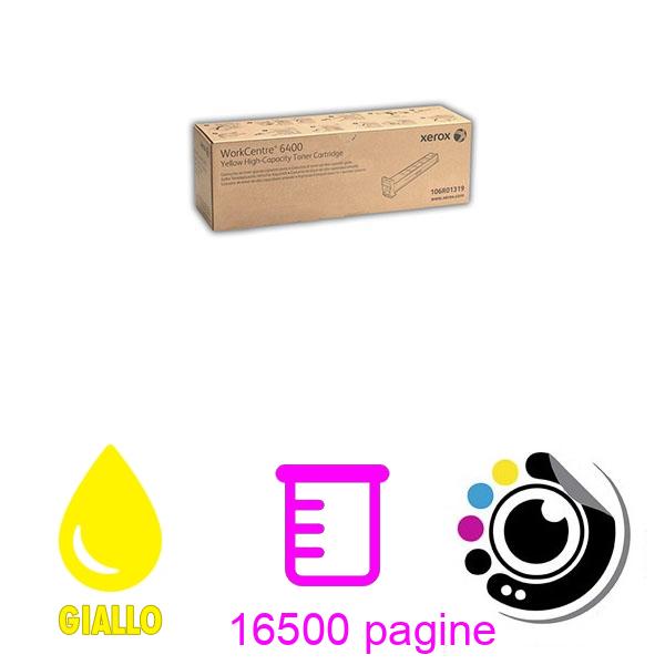 Originale Toner xerox worcentre 6400 Giallo 106R01319
